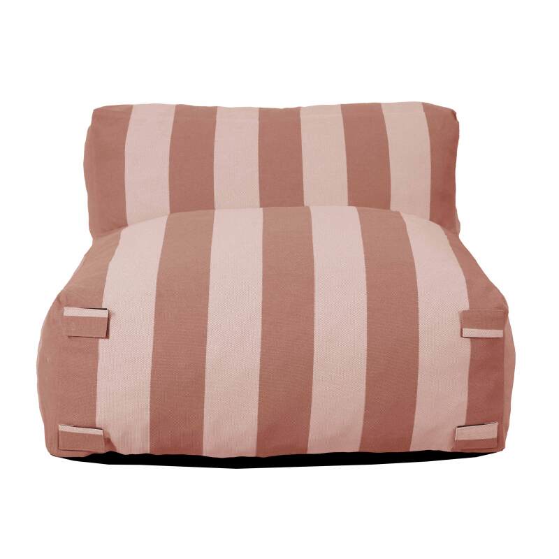 Modulare Gartenmöbel für 2 Personen bestehend aus 2 gestreiften Sesseln  (5/7)