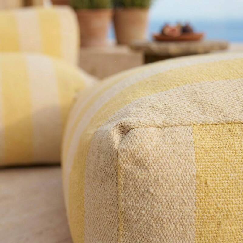 Modulare Gartenmöbel für 2 Personen bestehend aus 2 gestreiften Sesseln  (3/7)