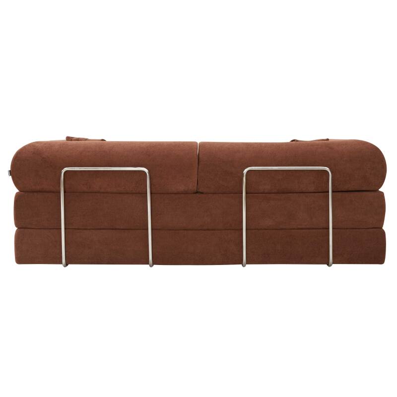 Schlafsofa 2-Sitzer aus Stoff mit modularen Kissen (4/7)