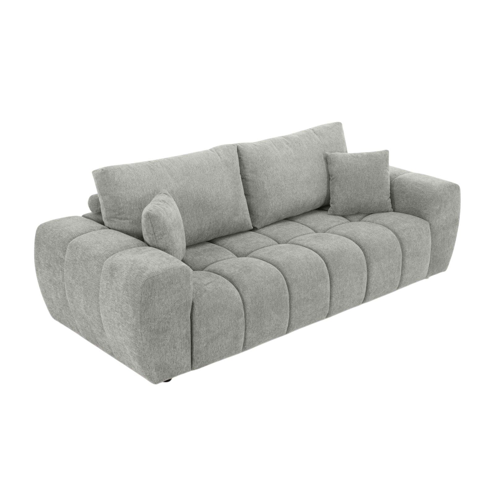 Sofa 3-Sitzer aus Stoff mit Kissen