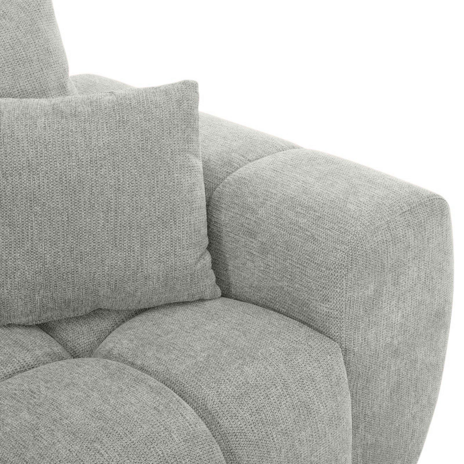 Sofa 3-Sitzer aus Stoff mit Kissen