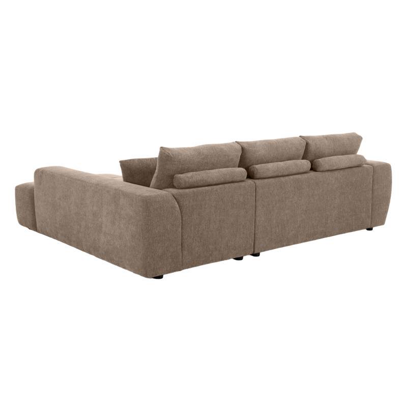 Ecksofa 3-Sitzer aus Stoff mit Chaiselongue rechts und Kissen (2/8)