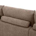Ecksofa 3-Sitzer aus Stoff mit Chaiselongue rechts und Kissen