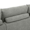 Ecksofa 3-Sitzer aus Stoff mit Chaiselongue links und Kissen