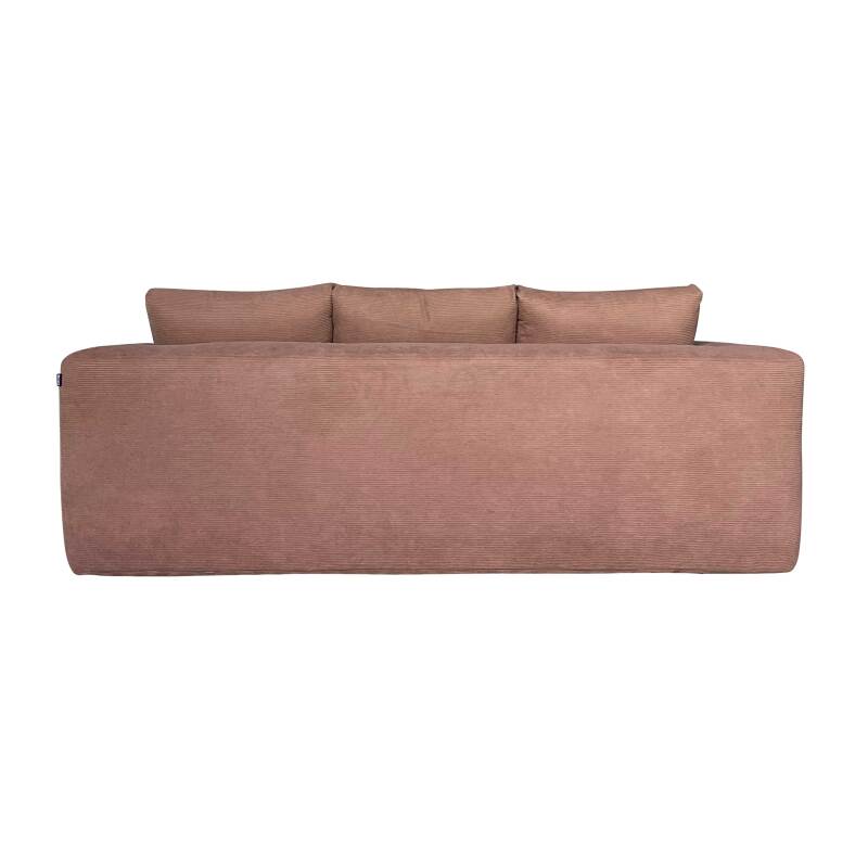 Sofa 3-Sitzer aus geripptem Stoff mit Kissen (7/9)