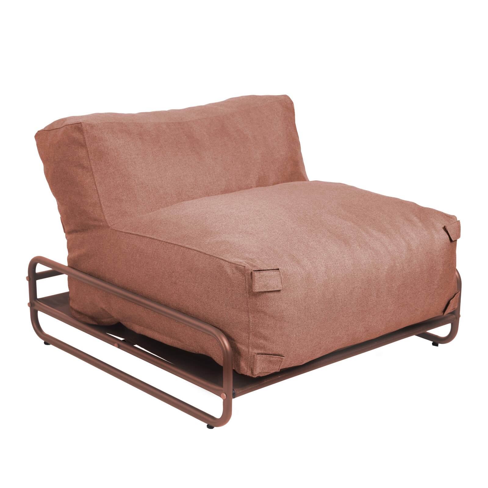 Sessel für modulare Outdoor-Sofa mit Gestell