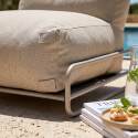 Sessel für modulare Outdoor-Sofa mit Gestell