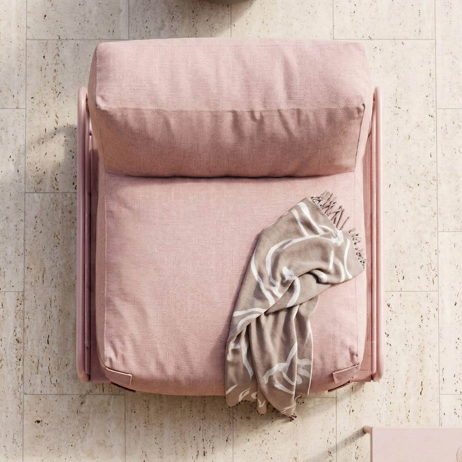 Sessel für modulare Outdoor-Sofa mit Gestell