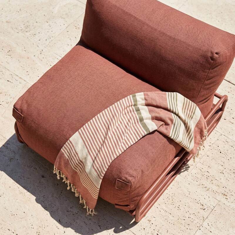 Sessel für modulare Outdoor-Sofa mit Gestell (2/7)