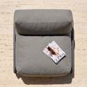 Sessel für modulare Outdoor-Sofa mit Gestell