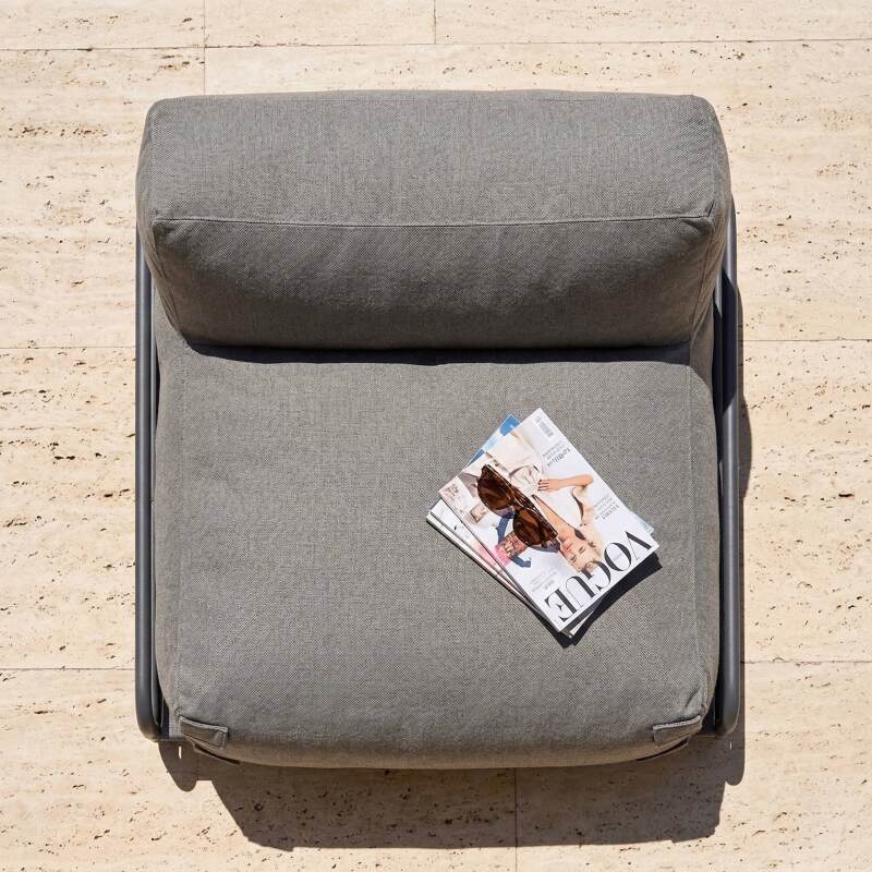 Sessel für modulare Outdoor-Sofa mit Gestell (3/7)