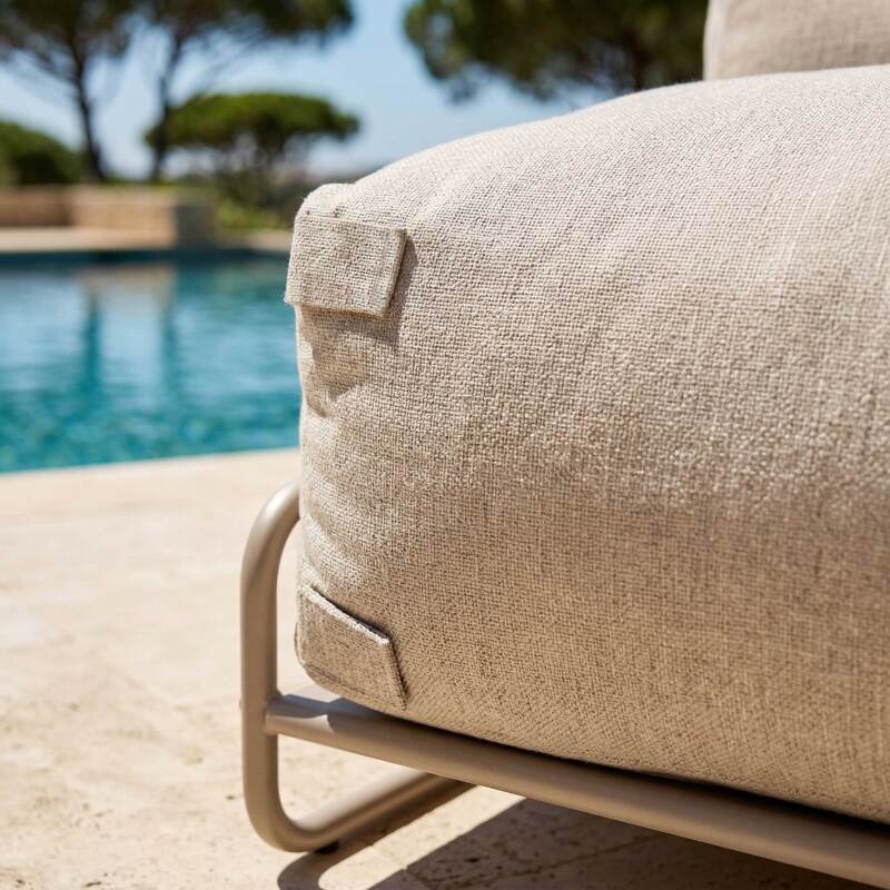 Sessel für modulare Outdoor-Sofa mit Gestell (4/7)