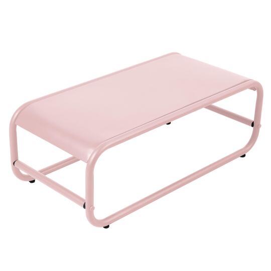 Garten Couchtisch rechteckig aus Metall 85x40x30 cm | Oviala