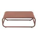 Garten Couchtisch rechteckig aus Metall 85x40x30 cm