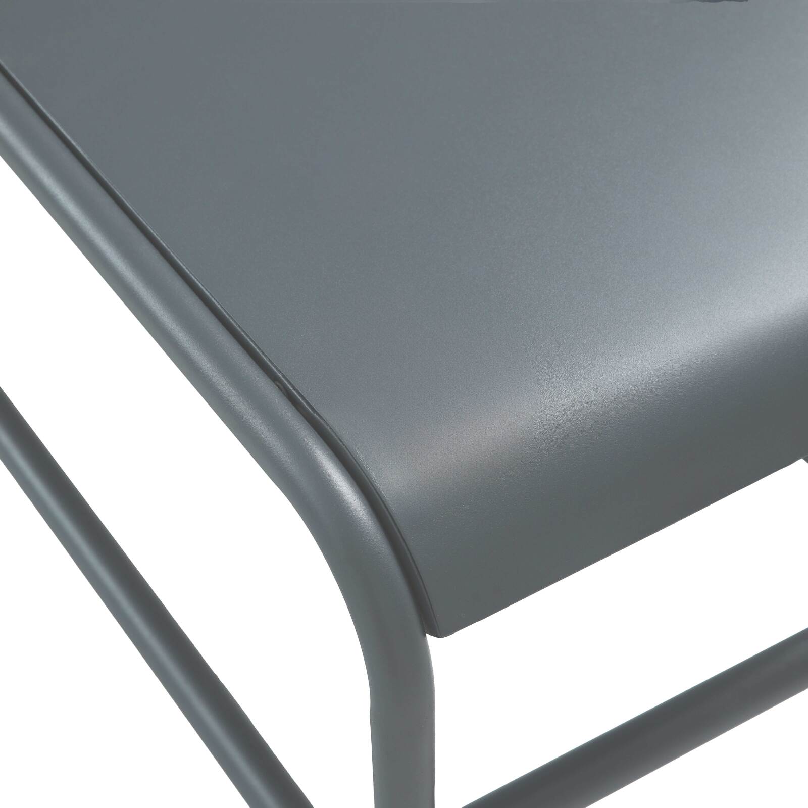 Garten Couchtisch rechteckig aus Metall 85x40x30 cm