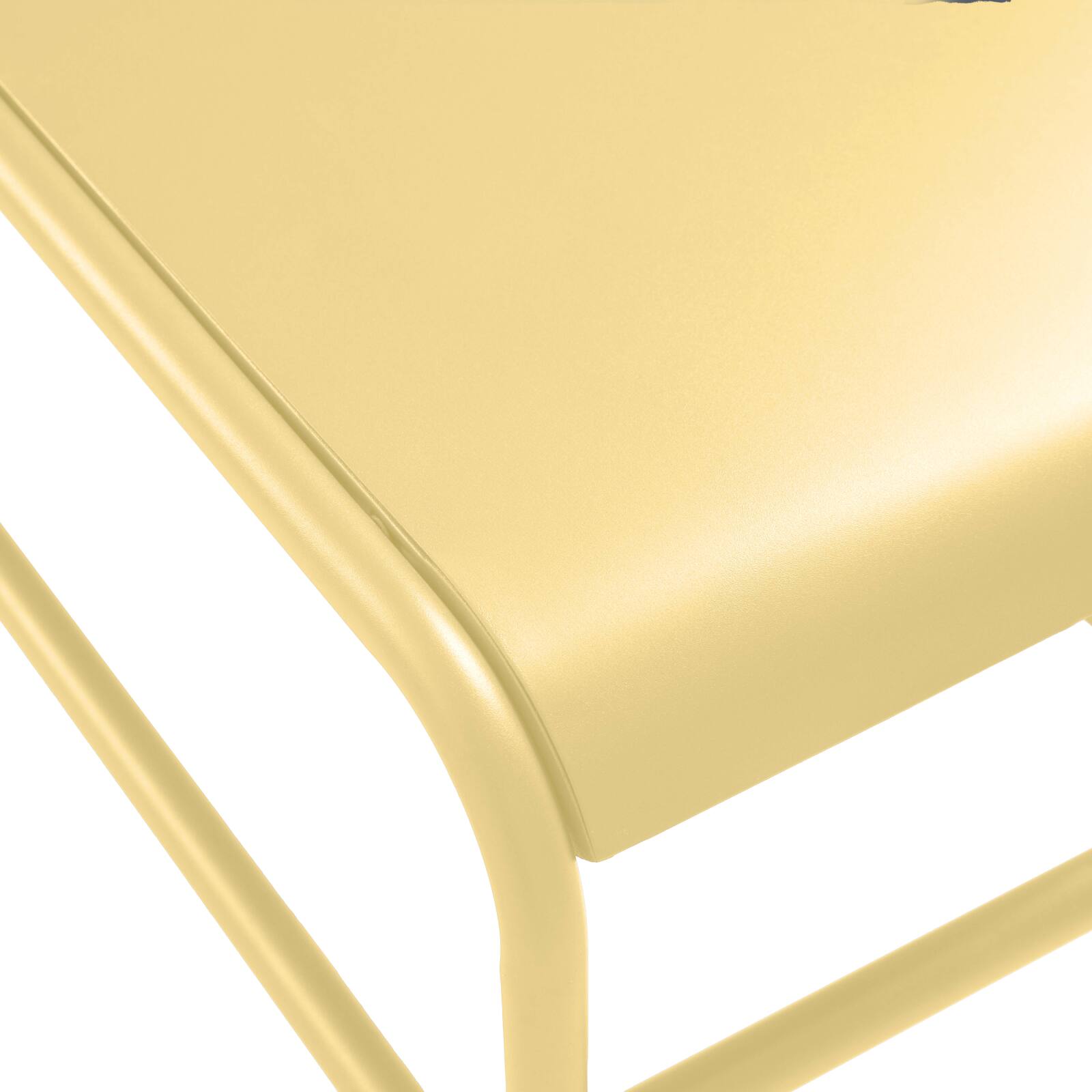 Garten Couchtisch rechteckig aus Metall 85x40x30 cm