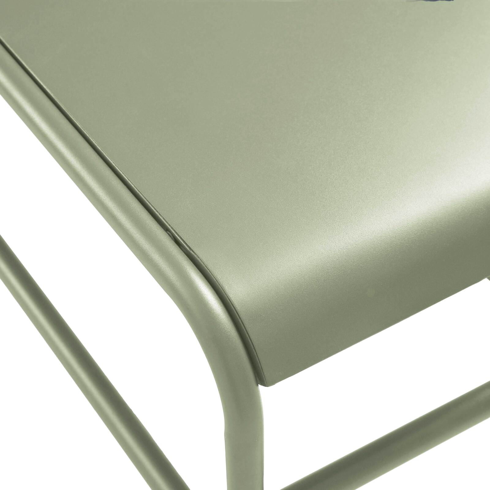 Garten Couchtisch rechteckig aus Metall 85x40x30 cm