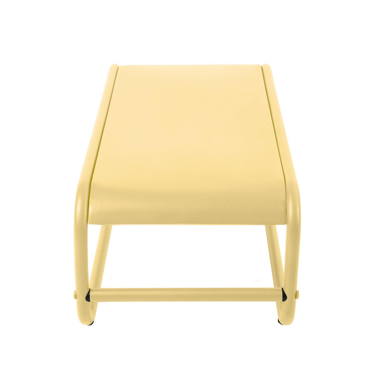 Garten Couchtisch rechteckig aus Metall 85x40x30 cm