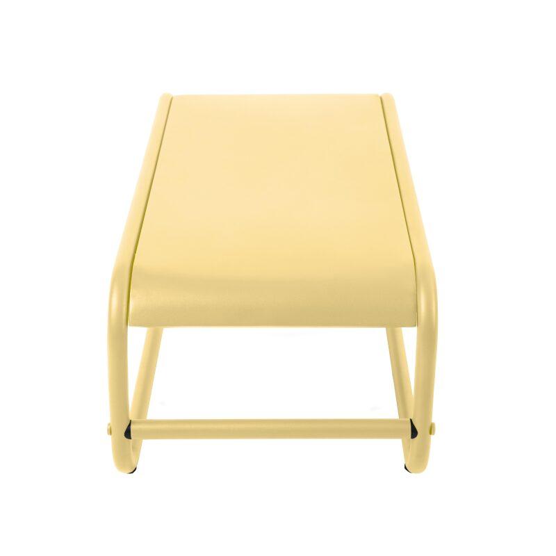 Garten Couchtisch rechteckig aus Metall 85x40x30 cm (5/7)