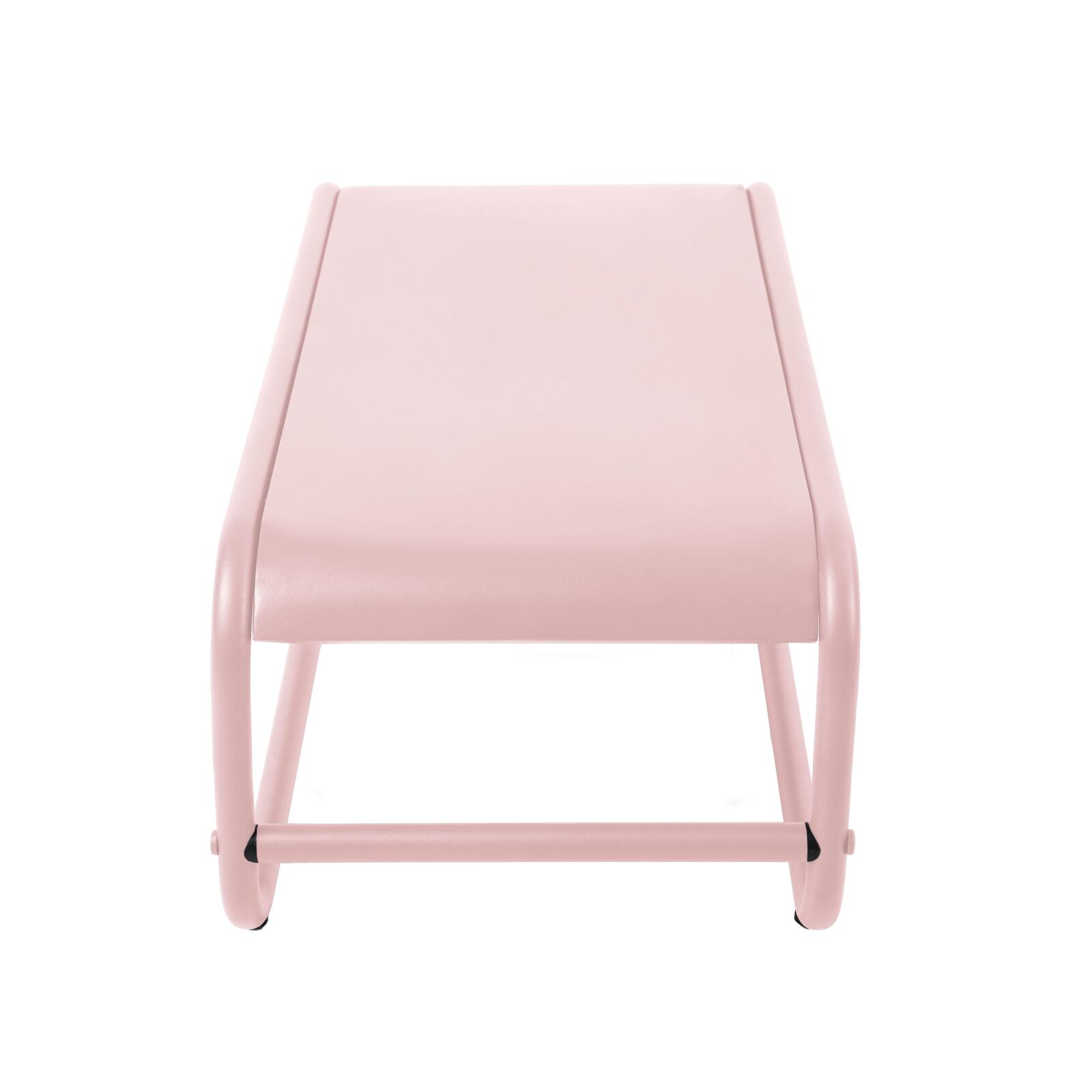 Garten Couchtisch rechteckig aus Metall 85x40x30 cm