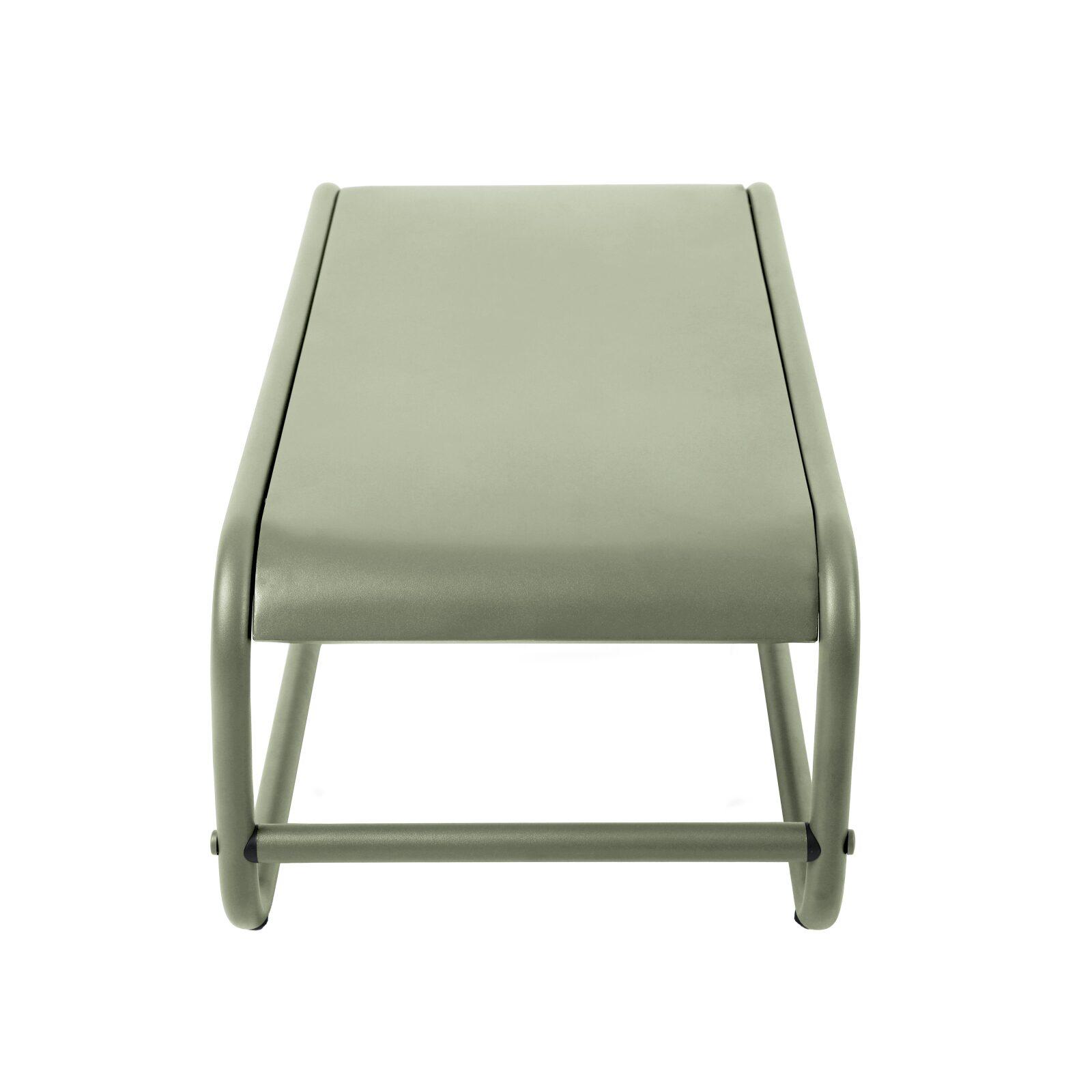 Garten Couchtisch rechteckig aus Metall 85x40x30 cm