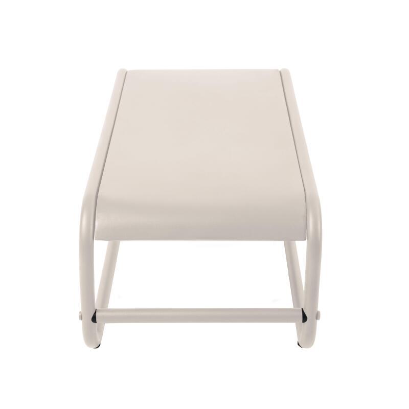 Garten Couchtisch rechteckig aus Metall 85x40x30 cm (5/7)
