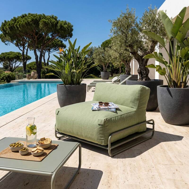 Rahmen für Sessel und Hocker des modularen Outdoor-Sofas MIXI (3/5)