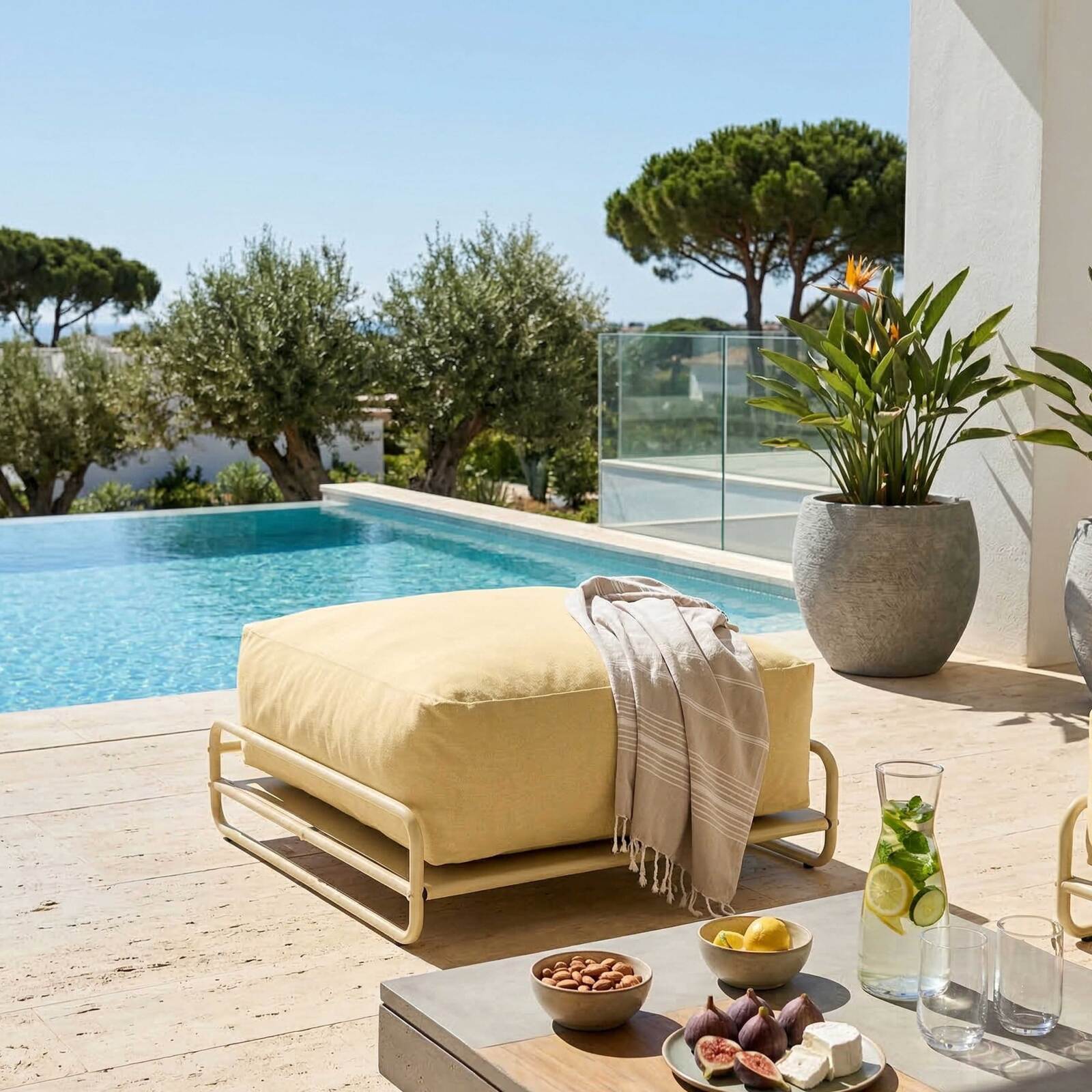 Rahmen für Sessel und Hocker des modularen Outdoor-Sofas MIXI