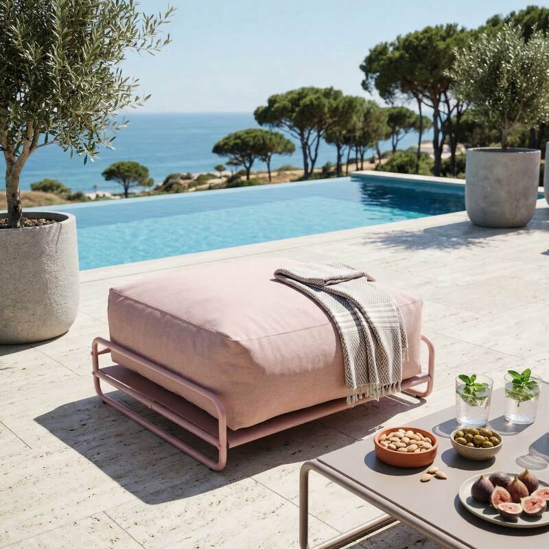 Sitzsack für modulare Outdoor-Sofa mit Gestell