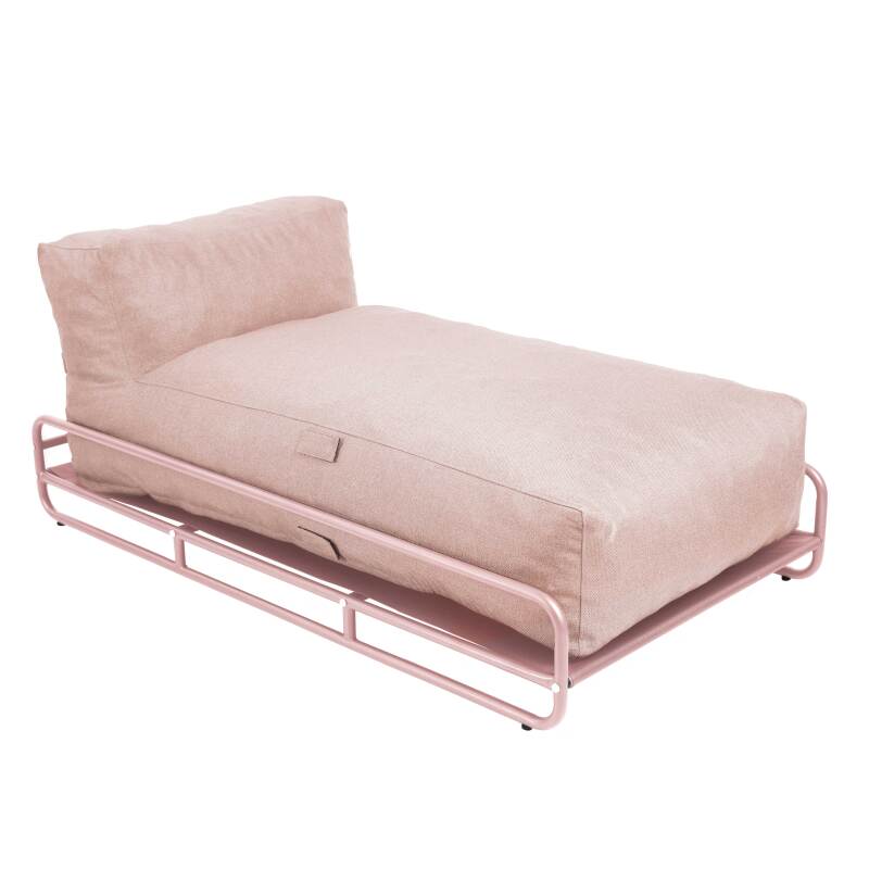 Chaiselongue für modulare Gartenmöbel mit Gestell