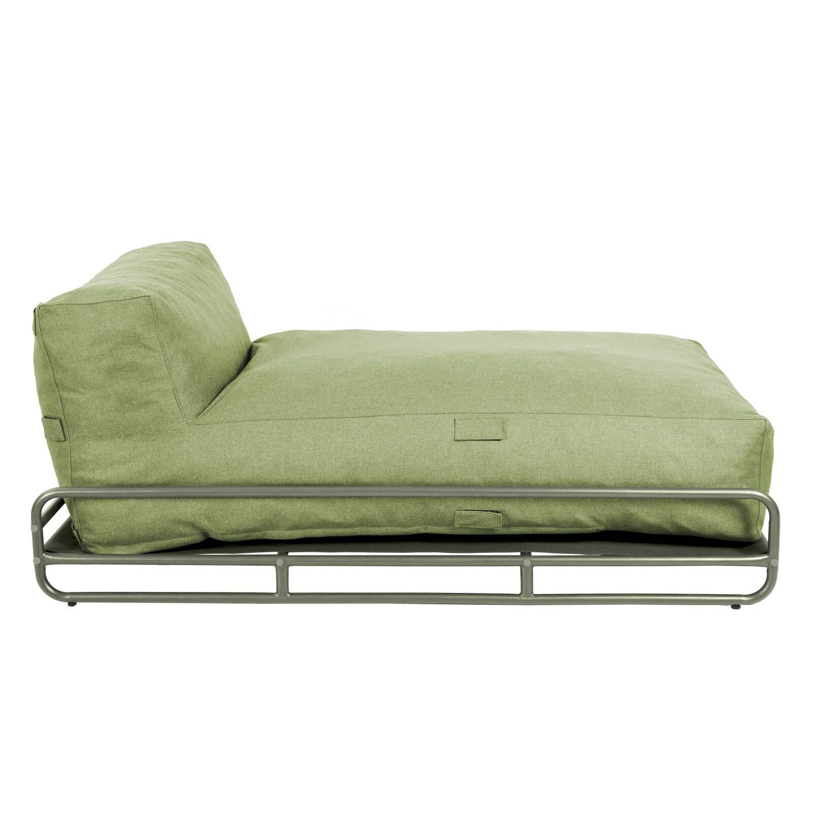 Chaiselongue für modulare Gartenmöbel mit Gestell