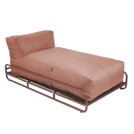 Chaiselongue für modulare Gartenmöbel mit Gestell | Oviala