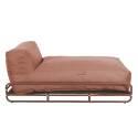 Chaiselongue für modulare Gartenmöbel mit Gestell