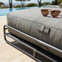 Chaiselongue für modulare Gartenmöbel mit Gestell