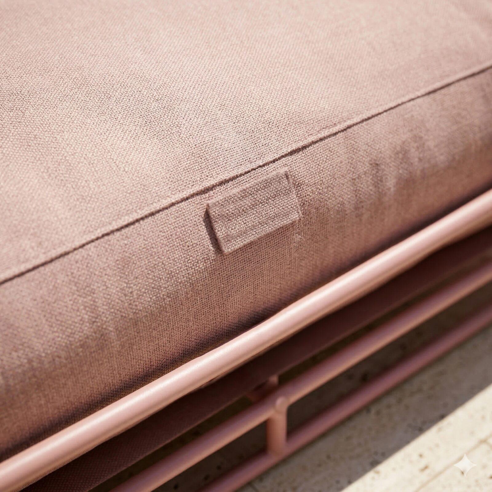 Chaiselongue für modulare Gartenmöbel mit Gestell