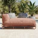 Chaiselongue für modulare Gartenmöbel mit Gestell