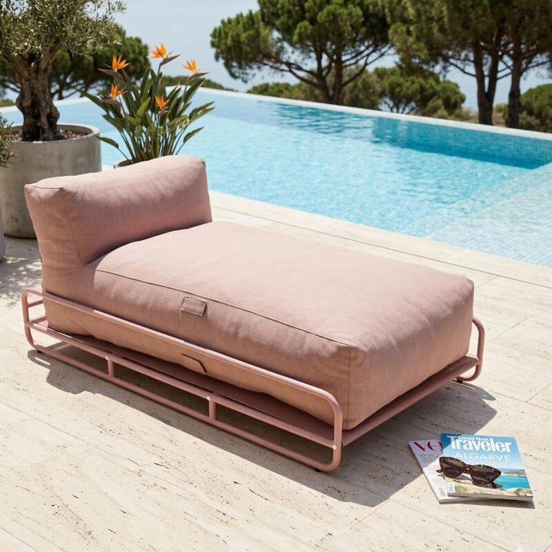 Rahmen für Chaiselongue der modularen Gartenmöbel MIXI