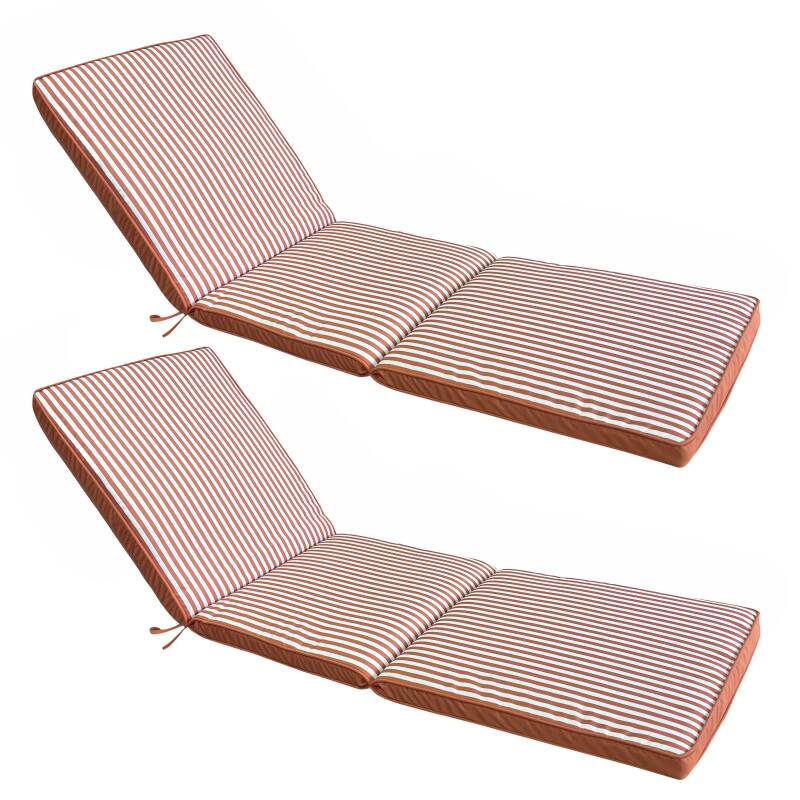 Outdoor-Kissen für Sonnenliege 186 x 53 cm - 2er-Set
