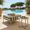 Sitzsack im gestreiften Design für ein modulares Outdoor-Sofa