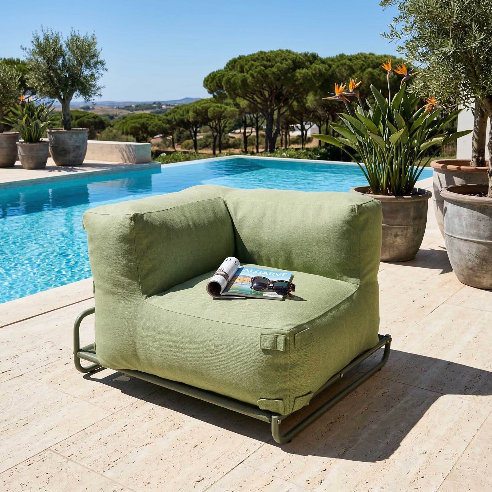 Rahmen für Ecksessel des modularen Outdoor-Sofas MIXI
