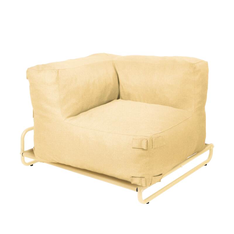 Ecksessel für modulare Outdoor-Sofa mit Gestell