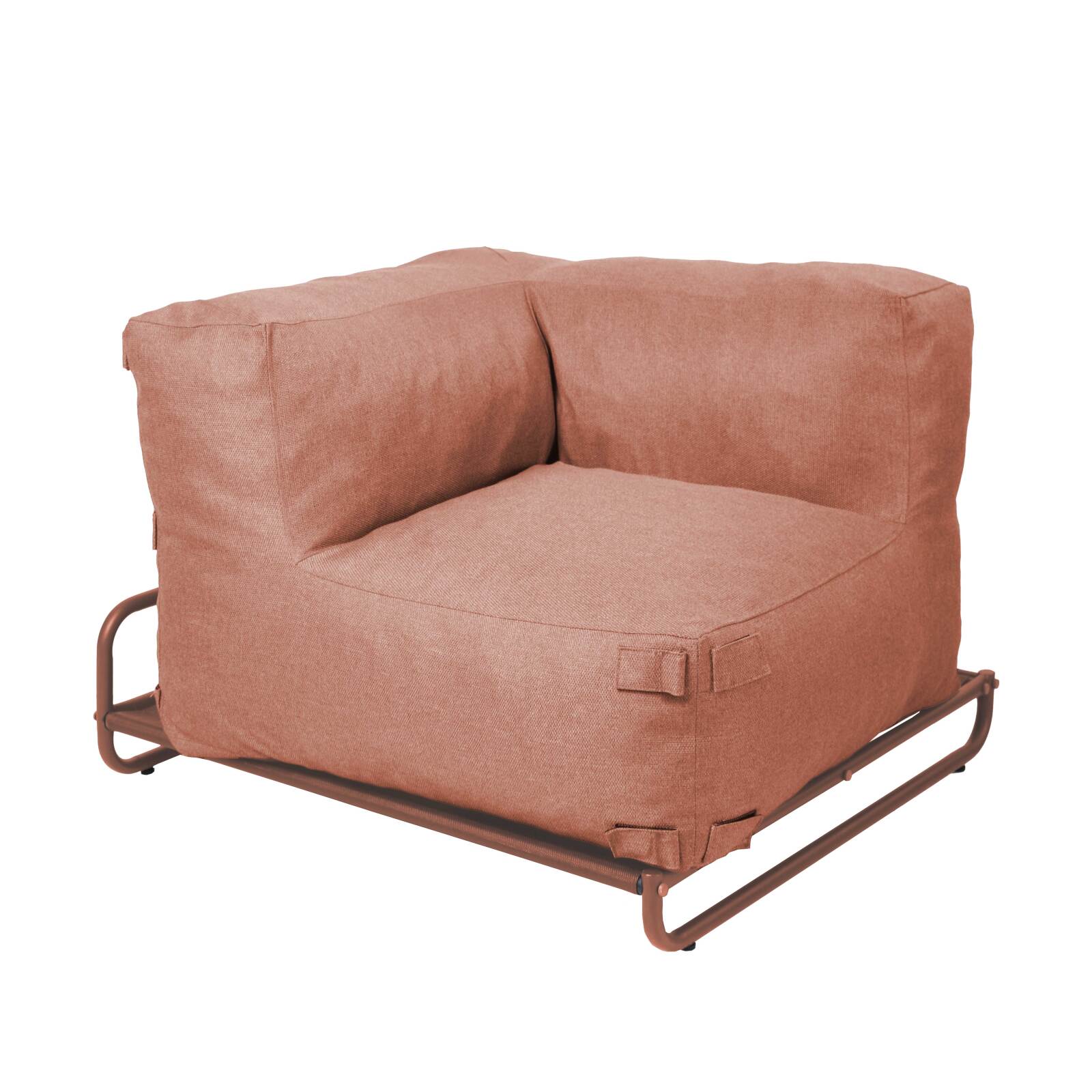 Ecksessel für modulare Outdoor-Sofa mit Gestell