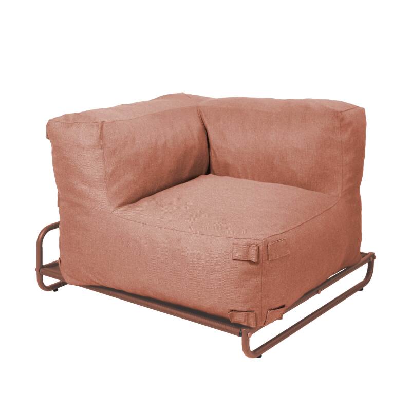 Ecksessel für modulare Outdoor-Sofa mit Gestell