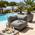 Ecksessel für modulare Outdoor-Sofa mit Gestell