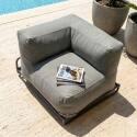 Ecksessel für modulare Outdoor-Sofa mit Gestell