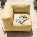Ecksessel für modulare Outdoor-Sofa mit Gestell