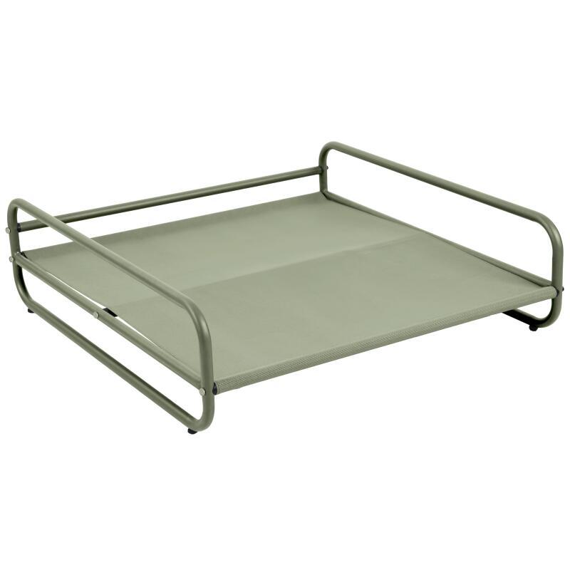 Sessel im gestreiften Design für ein modulares Outdoor-Sofa mit Gestell (5/6)