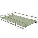 Chaiselongue im gestreiften Design für ein modulares Outdoor-Sofa mit Gestell