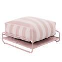 Sitzsack im gestreiften Design für ein modulares Outdoor-Sofa mit Gestell