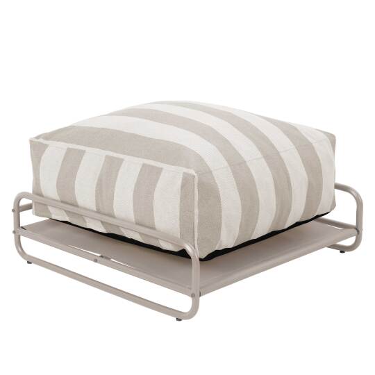 Sitzsack im gestreiften Design für ein modulares Outdoor-Sofa mit Gestell | Oviala